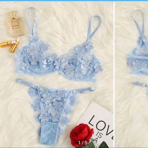 Light Blue Lingerie Set